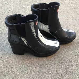 Hunter Nightfall Heeled Chelsea Boots